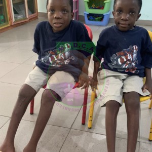 Twins Karen and Kezie after