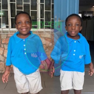 Twins Karen and Kezie after